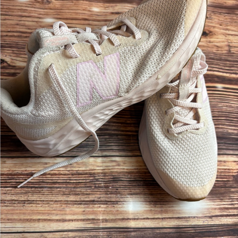 New Balance Women's Beige and Pink Athletic Shoes